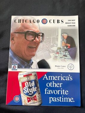 Vtg 1998 CHICAGO CUBS Daily Wrigley Field Scorecard Unused HARRY CARAY MLB